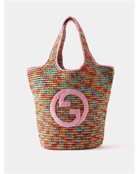 gucci straw tote|gucci raffia bags.